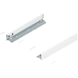 Laterală de sertar LEGRABOX, Înălţime N (66.5 mm), NL=450 mm, dreapta+stânga, pentru LEGRABOX pure, alb-mătase mat