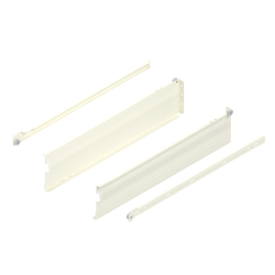 Laterală din oţel METABOX, K (118 mm), Extragere parţială, 25 kg, NL=550 mm, Versiune cu gheare, stânga/dreapta, R9001 albcrem