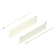 Laterală din oţel METABOX, K (118 mm), Extragere parţială, 25 kg, NL=550 mm, Versiune cu gheare, stânga/dreapta, R9001 albcrem