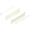 Laterală din oţel METABOX, K (118 mm), Extragere parţială, 25 kg, NL=500 mm, Versiune cu gheare, stânga/dreapta, R9001 albcrem
