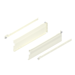 Laterală din oţel METABOX, K (118 mm), Extragere parţială, 25 kg, NL=450 mm, Versiune cu gheare, stânga/dreapta, R9001 albcrem
