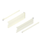 Laterală din oţel METABOX, K (118 mm), Extragere parţială, 25 kg, NL=400 mm, Versiune cu gheare, stânga/dreapta, R9001 albcrem