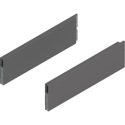 MERIVOBOX BOXCAP, NL=350 mm, Înălţime E, dreapta+stânga, gri-orion mat
