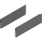 MERIVOBOX BOXCAP, NL=350 mm, Înălţime E, dreapta+stânga, gri-orion mat