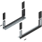 Laterală de sertar LEGRABOX free, Înălţime C (177 mm), NL=550 mm, dreapta+stânga, pentru LEGRABOX free, negru-carbon mat