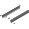 Laterală de sertar MERIVOBOX, Înălţime N (68.5 mm), NL=550 mm, dreapta+stânga, gri-orion mat