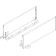 Laterală de sertar LEGRABOX, Înălţime C (177 mm), NL=450 mm, dreapta+stânga, pentru LEGRABOX pure, alb-mătase mat