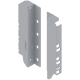 TANDEMBOX Suporturi pentru spate de lemn, Înălţime C (192 mm), dreapta+stânga, R9006 gri aluminiu