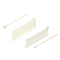 Laterală din oţel METABOX, K (118 mm), Extragere parţială, 25 kg, NL=350 mm, Versiune cu gheare, stânga/dreapta, R9001 albcrem