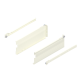 Laterală din oţel METABOX, K (118 mm), Extragere parţială, 25 kg, NL=350 mm, Versiune cu gheare, stânga/dreapta, R9001 albcrem