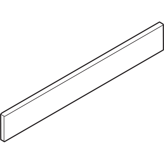 TANDEMBOX Element de inserţie - lateral, Înălţime C, NL=500 mm, aluminiu, pentru TANDEMBOX antaro, R9006 gri aluminiu