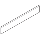 TANDEMBOX Element de inserţie - lateral, Înălţime C, NL=500 mm, aluminiu, pentru TANDEMBOX antaro, R9006 gri aluminiu