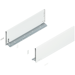 Laterală de sertar LEGRABOX, Înălţime C (177 mm), NL=550 mm, dreapta+stânga, pentru LEGRABOX pure, alb-mătase mat