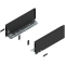 Laterală de sertar LEGRABOX, Înălţime K (128.5 mm), NL=350 mm, dreapta+stânga, pentru LEGRABOX pure, negru-carbon mat