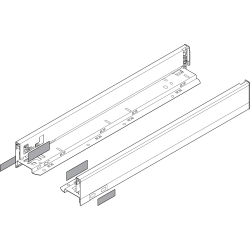 Laterală de sertar LEGRABOX, Înălţime N (66.5 mm), NL=500 mm, dreapta+stânga, pentru LEGRABOX pure, gri-orion mat