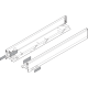 Laterală de sertar LEGRABOX, Înălţime N (66.5 mm), NL=500 mm, dreapta+stânga, pentru LEGRABOX pure, gri-orion mat