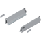 Laterală TANDEMBOX, Înălţime M (83.6 mm), NL=350 mm, dreapta+stânga, pentru TANDEMBOX antaro , R9006 gri aluminiu