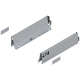 Laterală TANDEMBOX, Înălţime M (83.6 mm), NL=350 mm, dreapta+stânga, pentru TANDEMBOX antaro , R9006 gri aluminiu