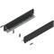 Laterală LEGRABOX, Înălţime M (90.5 mm), NL=500 mm, dreapta+stânga, pentru LEGRABOX pure, negru-carbon mat