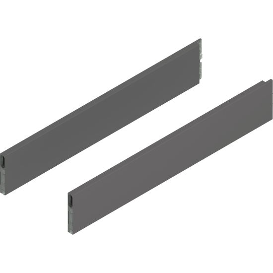 MERIVOBOX BOXCAP, NL=600 mm, Înălţime E, dreapta+stânga, gri-orion mat