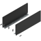 Laterală de sertar LEGRABOX, Înălţime F (241 mm), NL=650 mm, dreapta+stânga, pentru LEGRABOX pure, negru-carbon mat