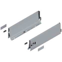 Laterală TANDEMBOX, Înălţime K (115.6 mm), NL=400 mm, dreapta+stânga, pentru TANDEMBOX antaro , R9006 gri aluminiu