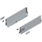 Laterală TANDEMBOX, Înălţime K (115.6 mm), NL=400 mm, dreapta+stânga, pentru TANDEMBOX antaro , R9006 gri aluminiu