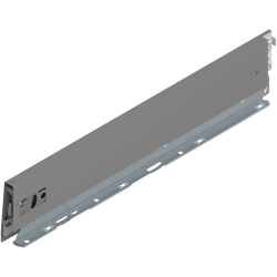 Laterală de sertar MERIVOBOX, Înălţime M (91 mm), NL=450 mm, stânga, gri indiu mat
