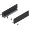 Laterală de sertar LEGRABOX, Înălţime K (128.5 mm), NL=450 mm, dreapta+stânga, pentru LEGRABOX pure, negru-carbon mat