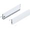 Laterală de sertar MERIVOBOX, Înălţime K (129 mm), NL=500 mm, dreapta+stânga, alb-mătase mat