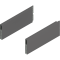 MERIVOBOX BOXCAP, NL=270 mm, Înălţime E, dreapta+stânga, gri-orion mat