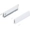 Laterală de sertar MERIVOBOX, Înălţime M (91 mm), NL=350 mm, dreapta+stânga, alb-mătase mat