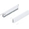 Laterală de sertar MERIVOBOX, Înălţime M (91 mm), NL=400 mm, dreapta+stânga, alb-mătase mat