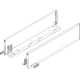 Laterală de sertar LEGRABOX, Înălţime K (128.5 mm), NL=400 mm, dreapta+stânga, pentru LEGRABOX pure, gri-orion mat