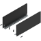Laterală de sertar LEGRABOX, Înălţime F (241 mm), NL=600 mm, dreapta+stânga, pentru LEGRABOX pure, negru-carbon mat