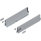 Laterală TANDEMBOX, Înălţime K (115.6 mm), NL=500 mm, dreapta+stânga, pentru TANDEMBOX antaro , R9006 gri aluminiu