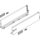 Laterală TANDEMBOX, Înălţime K (115.6 mm), NL=500 mm, dreapta+stânga, pentru TANDEMBOX antaro , R9006 gri aluminiu