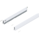 Laterală de sertar MERIVOBOX, Înălţime N (68.5 mm), NL=550 mm, dreapta+stânga, alb-mătase mat