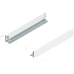 Laterală de sertar LEGRABOX, Înălţime M (90.5 mm), NL=600 mm, dreapta+stânga, pentru LEGRABOX pure, alb-mătase mat