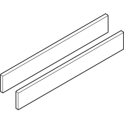 TANDEMBOX Element de inserţie - lateral, Înălţime D, NL=550 mm, aluminiu, pentru TANDEMBOX antaro, R9006 gri aluminiu