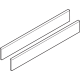 TANDEMBOX Element de inserţie - lateral, Înălţime D, NL=550 mm, aluminiu, pentru TANDEMBOX antaro, R9006 gri aluminiu