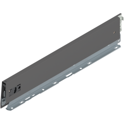 Laterală de sertar MERIVOBOX, Înălţime M (91 mm), NL=450 mm, stânga, gri-orion mat