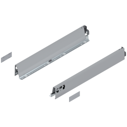 Laterală TANDEMBOX, Înălţime N (68.5 mm), NL=500 mm, dreapta+stânga, pentru TANDEMBOX antaro , R9006 gri aluminiu