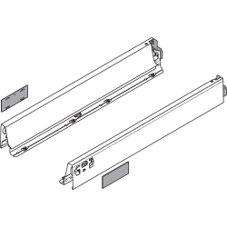 Laterală TANDEMBOX, Înălţime N (68.5 mm), NL=500 mm, dreapta+stânga, pentru TANDEMBOX antaro , R9006 gri aluminiu