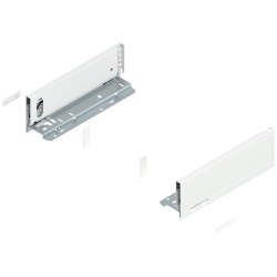 Laterală LEGRABOX, Înălţime M (90.5 mm), NL=270 mm, dreapta+stânga, pentru LEGRABOX pure, alb-mătase mat