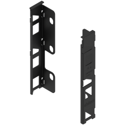 LEGRABOX Suporturi pentru spate de lemn, Înălţime K (144 mm), dreapta+stânga, negru-carbon mat