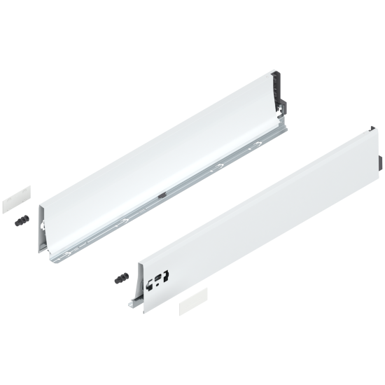 Laterală TANDEMBOX, Înălţime K (115.6 mm), NL=650 mm, dreapta+stânga, în culoare 