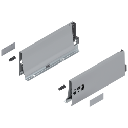 Laterală TANDEMBOX, Înălţime K (115.6 mm), NL=300 mm, dreapta+stânga, pentru TANDEMBOX antaro , R9006 gri aluminiu