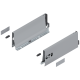 Laterală TANDEMBOX, Înălţime K (115.6 mm), NL=300 mm, dreapta+stânga, pentru TANDEMBOX antaro , R9006 gri aluminiu