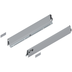 Laterală TANDEMBOX, Înălţime M (83.6 mm), NL=600 mm, dreapta+stânga, pentru TANDEMBOX antaro , R9006 gri aluminiu